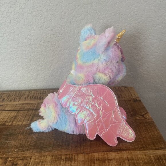 Barbie Unicorn Plush Stuffed Animal Toy Mattel 2021 Pastel Sound Works 10” - Picture 5 of 11